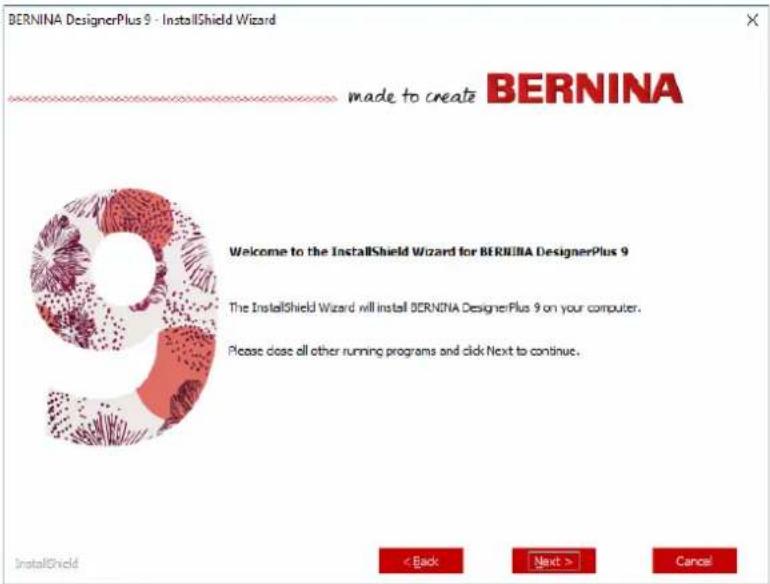 BERNINA Embroidery Software 9 Creator - Pour installer le logiciel ... - 1