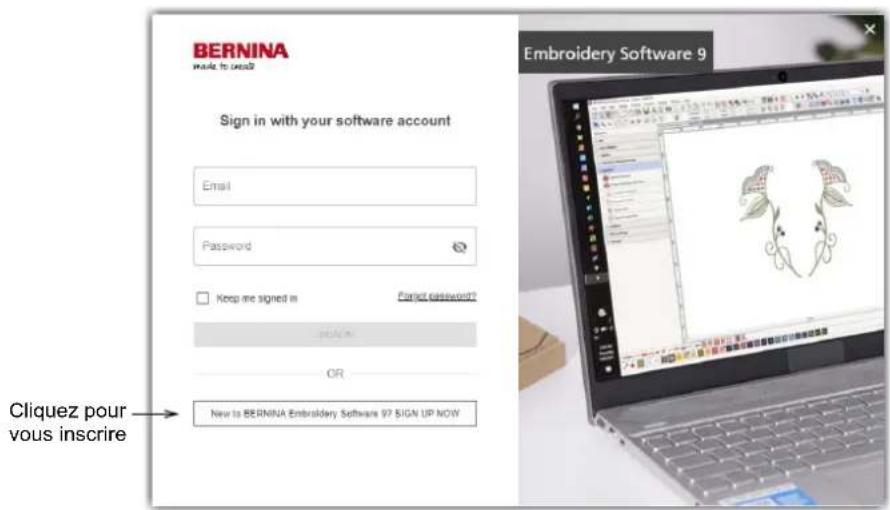 BERNINA Embroidery Software 9 Creator - Pour enregistrer votre compte ... - 1