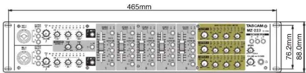 465mm 76.2mm 88.0mm TAS-CAM MZ-223