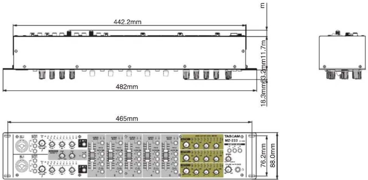 TASCAM MZ223 - Peso - 1