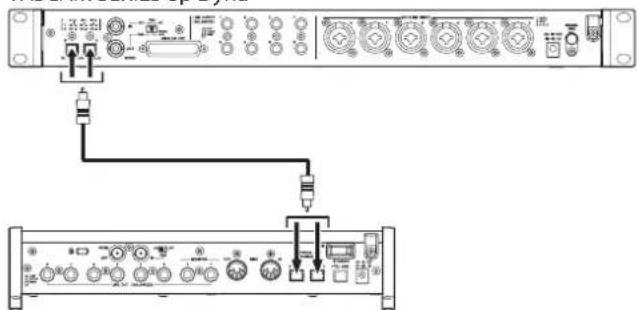 TASCAM SERIES 8p Dyna - Ejmplos de conexion con fecuencia dmuestreo de 44.1/48 kHz - 2