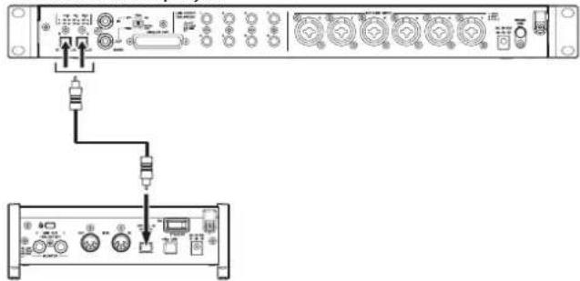 TASCAM SERIES 8p Dyna - 44.1/48kHz sampling frequency connection examples - 1