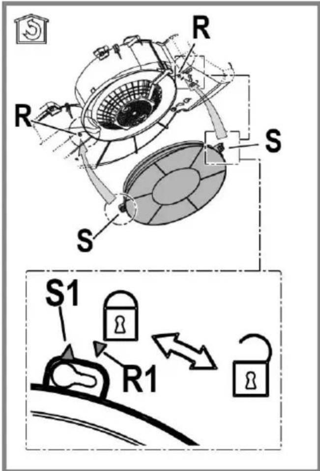 INDESIT ISLK 66F LS X - Manutenção do filtro a carvão - 1