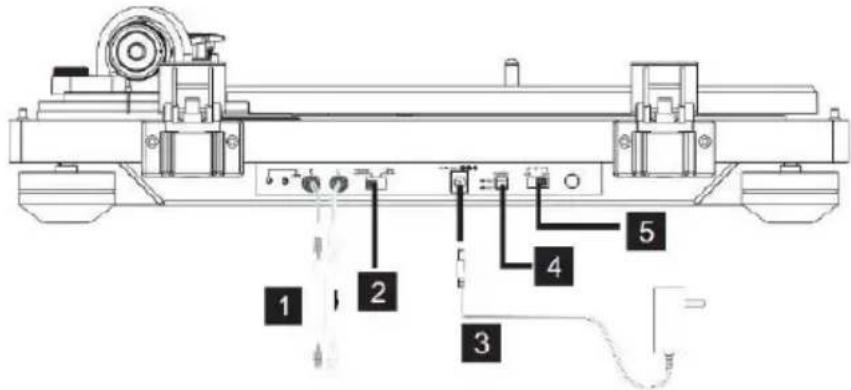 THOMSON TT450BT - Aansluitingen - 1