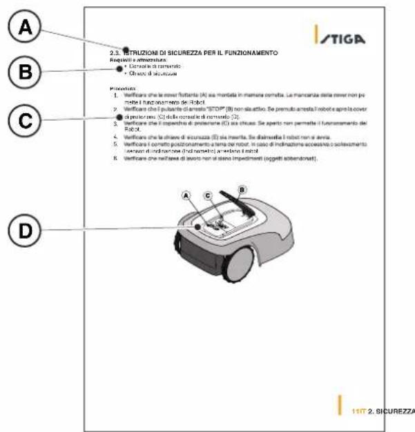 STIGA A 5000 - INSTRUCTIONS GÉNÉRALES POUR LA LECTURE DU MANUEL - 1