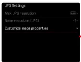 LEICA M11 - PERSONNALISATION DES PROPRIÉTÉS DE L'IMAGE - 1