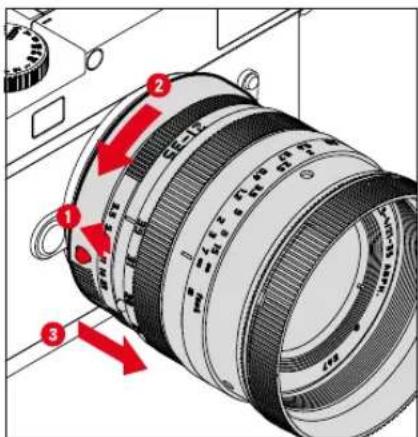 LEICA M11 - RETRAIT DE L'OBJECTIF SUR L'ADAPTATEUR - 1
