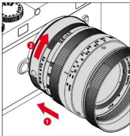 LEICA M11 - MISE EN PLACE DE L'OBJECTIF SUR L'ADAPTATEUR - 1