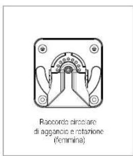 Raccordo circolare di aggancio e rotazione (femmina)