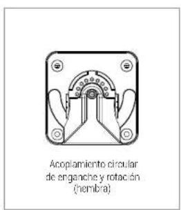 Acoplamiento circular de enganche y rotación (nembra)