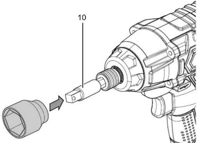 TROTEC PIDS 1020V - Utilisation d'une douille - 1