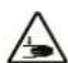 TROTEC PPLS 10750 - Avertissement relatif aux blessures des mains - 1
