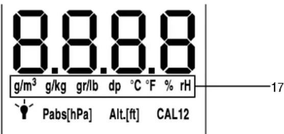 TROTEC T210 - Paramétrage de l'affichage de l'humidité - 1