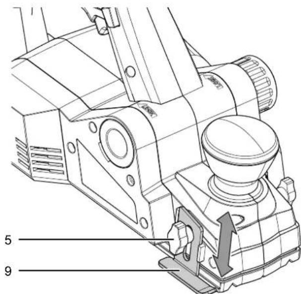 TROTEC PPLS 10800 - Réglage de la profondeur de feuillage - 1