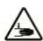 TROTEC PPLS 10800 - Avertissement relatif aux blessures des mains - 1