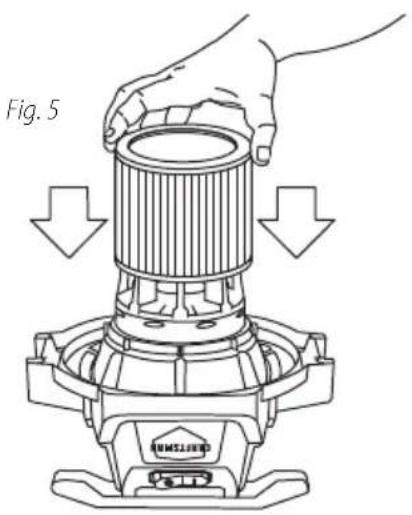 Craftsman CMXEVBCV1660L - INSTALLATION ET NETTOYAGE DU FILTRE À CARTOUCHE 18, 19 : - 2