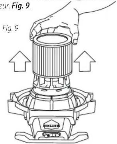 Craftsman CMXEVBCV1660L - INSTALLATION ET NETTOYAGE DU FILTRE À CARTOUCHE 18, 19 : - 6