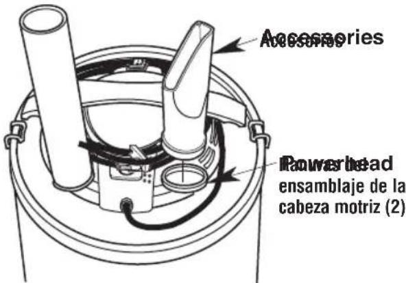 Craftsman CMXEVBE17585 - Almacenamento de los accesorios (Fig. N) - 1