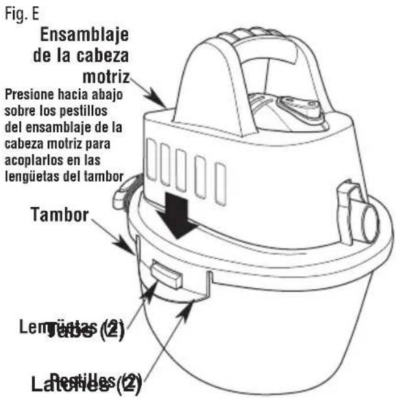 Craftsman CMXEVBE17250 - Ensamblaje de la aspiradora - 1