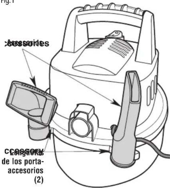 Craftsman CMXEVBE17250 - Almacenamiento de los accesorios (Fig. I) - 1