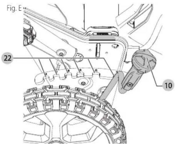 Craftsman CMCMW260P1 - Pour régler la hauteur de la coupe - 1