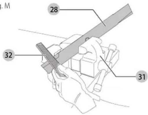 Craftsman CMCMW260P1 - Para Afilar la Cuchilla en una Prensa de Banco (Fig. M) - 1