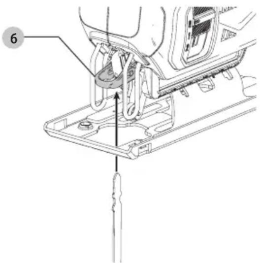 Craftsman CMCS600B - Blade Installation (Fig. B) - 1