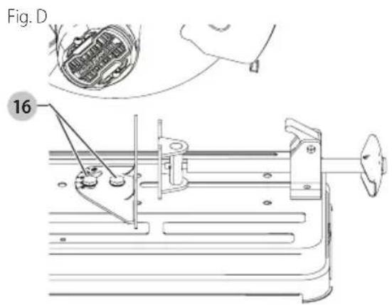 Craftsman CMEM2500 - Para Cambiar el Ángulo de Corte Deseado (Fig. A, D) - 1