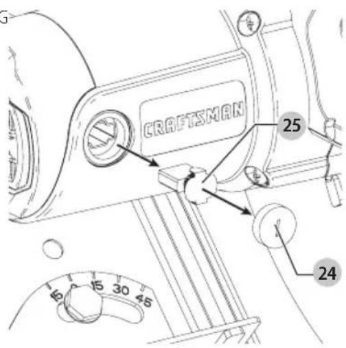 Craftsman CMEM2500 - Inspection et remplacement des brosses du moteur (Fig. G, H) - 1