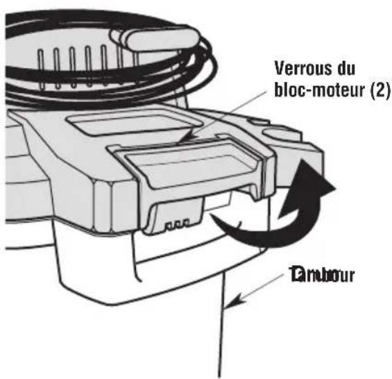 Craftsman CMXEVBE17607 - Pour détacher l'ensemble de bloc-moteur du tambour : - 2
