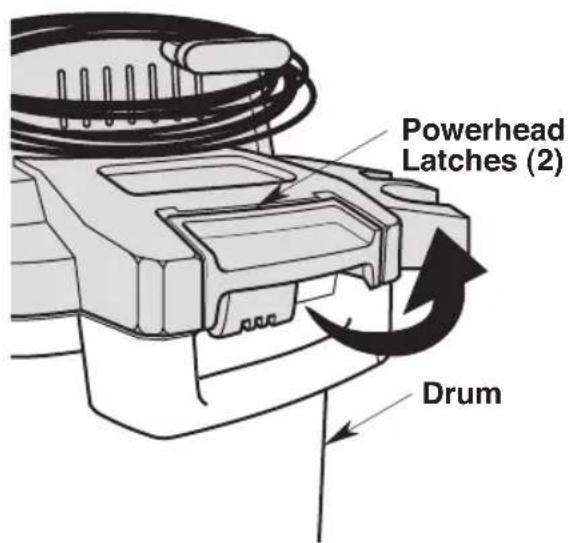 Craftsman CMXEVBE17607 - To Remove the Powerhead Assembly from the Drum: - 2