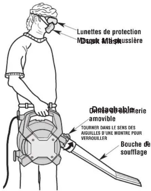 Craftsman CMXEVBE17607 - Utilisation de la soufflante amovible pour « souffler » - 1
