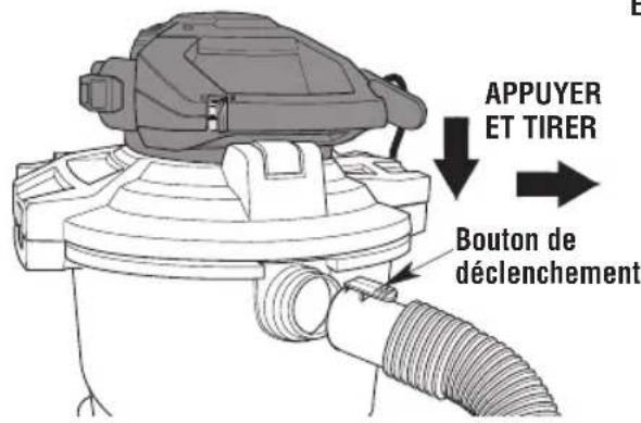 Craftsman CMXEVBE17607 - Insertion du tuyau (Fig. K) - 1