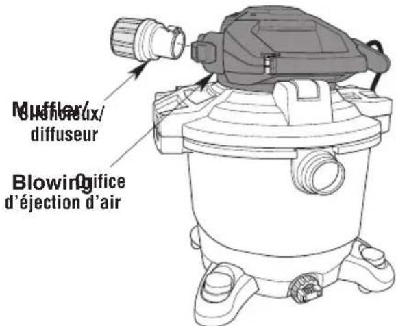 Craftsman CMXEVBE17607 - Silencieux / Diffuseur 60 Litres (16 Gallons) CMXEVBE176070 (Fig. R) - 1