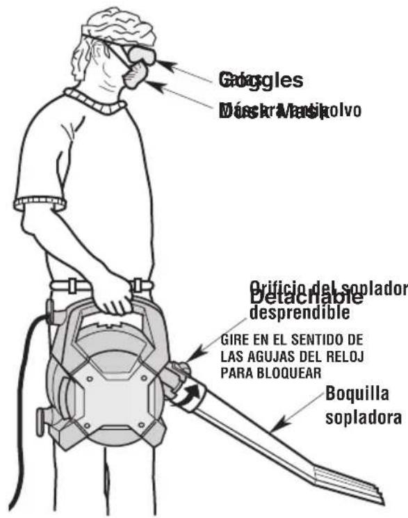 Craftsman CMXEVBE17607 - Utilización del soplador desprendible para "soplar" - 1