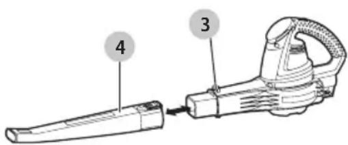 Craftsman CMEBL30382 - Assemblage des tubes de soufflage (Fig. C) - 1