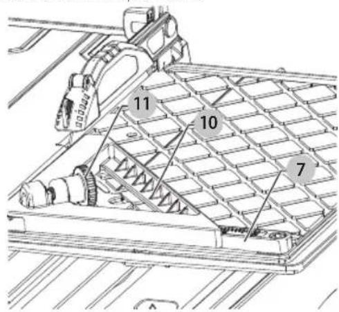 Craftsman CMCS4000M1 - Pour fixer le guide de bord (Fig. I) - 1