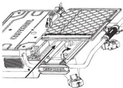 Craftsman CMCS4000M1 - Pour retirer le chariot de coupe - 1