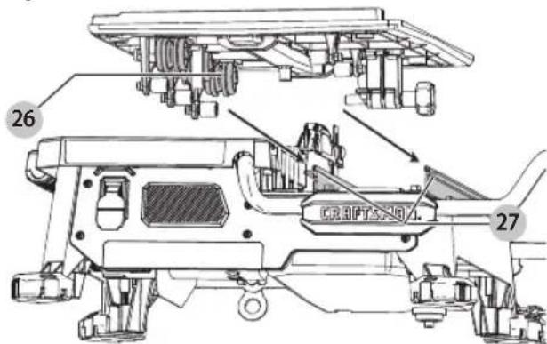 Craftsman CMCS4000M1 - Para Instalar el Carro de Corte (Fig. R) - 1