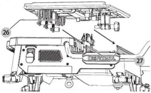Craftsman CMCS4000M1 - Pour installer le chariot de coupe (Fig. R) - 1