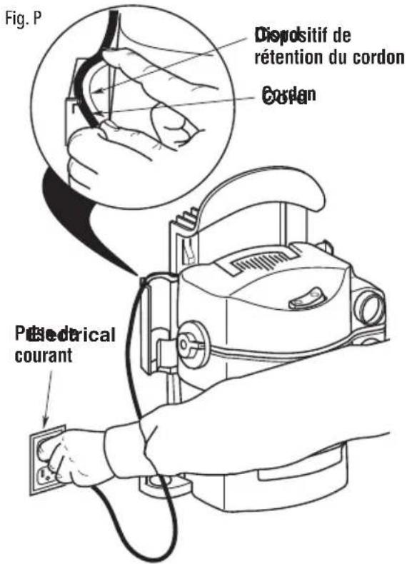 Craftsman CMXEVBE17925 - Suspension de l'aspirateur sur l'étagère de rangement (Fig. L, M, N, O & P) - 5