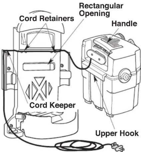 Craftsman CMXEVBE17925 - Hanging Vac on Storage Rack (Fig. L, M, N, O & P) - 2
