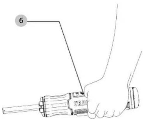Craftsman CMCF604 - Position correcte des mains (Fig. D) - 1