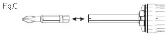 Craftsman CMCF604 - Inserting and Removing Bits (Fig. C) - 1