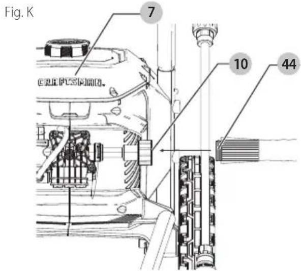 Craftsman CMEPW2100 - Fixer le boyau d'arrosage (Fig. K) - 3