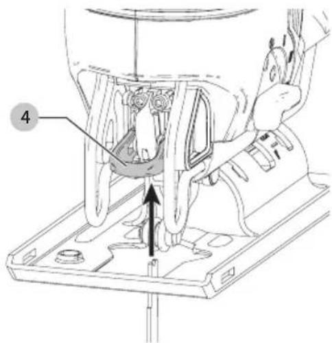 Craftsman CMES612 - Installation de la lame (Fig. B) - 1