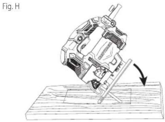 Craftsman CMES612 - Pocket Cutting (Fig. H, I) - 1
