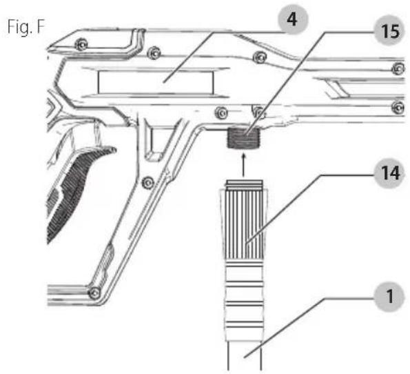 Craftsman CMEPW2400 - Conexión de manguera de jardín (Fig. H) - 1