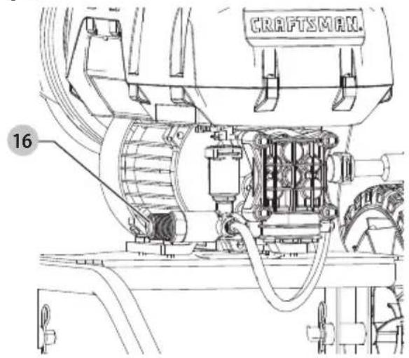 Craftsman CMEPW2400 - Conexión de manguera de jardín (Fig. H) - 2