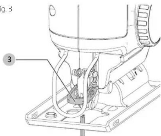 Craftsman CMES610 - Instalacion de la Hoja (Fig. B) - 1